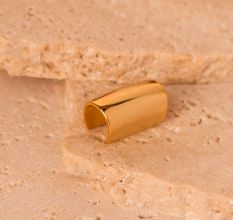 22K Gold Plated Ear Cuff â€“ No Piercing Required | Brass Handmade Jewelry for Women